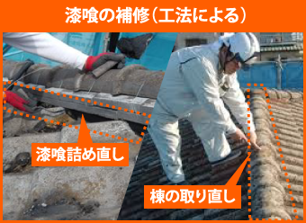 セメント瓦とモニエル瓦 屋根塗装と漆喰の補修が必要