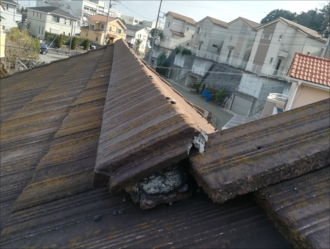 棟・漆喰部分