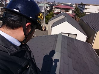 スレート屋根を塗装するかカバー工事をするか判断します|川崎市多摩区