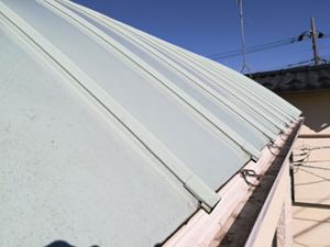 雪止め設置工事前