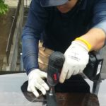 パネル復旧工事の様子