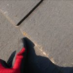 端部に苔や欠けている所が確認できます