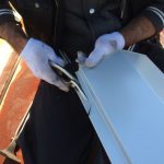 棟板金を重ねるための加工