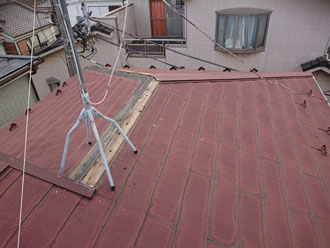 屋根カバー工法前
