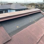 台風により被災したスレート