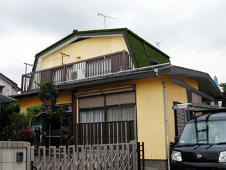 横浜市都筑区 屋根点検 塗料はがれ 錆