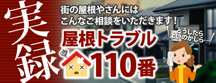 屋根のトラブルでお困りの方、屋根修理を必要としている方へ