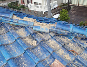 川崎市川崎区 棟が崩れている