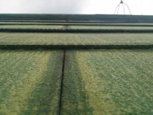 スレート屋根棟板金点検