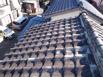 川崎市幸区で瓦屋根と瓦棒屋根の点検にお伺いしました