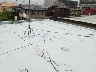 横浜市旭区で屋上防水劣化による雨漏り