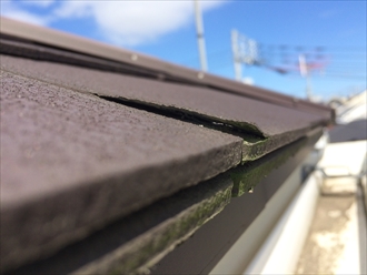 スレート剥離①拡大