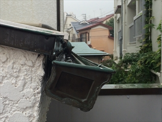 外開き軒樋①