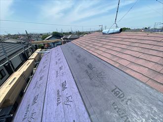 スレートへの屋根カバー工法
