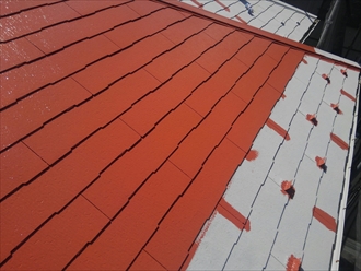 ファインパーフェクトベストを使用した塗装による屋根リフォーム｜横浜市青葉区