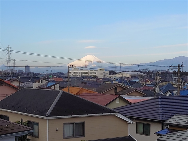 富士山が見えます