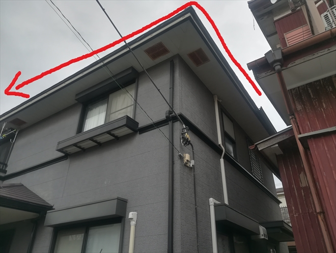 雨樋飛散箇所