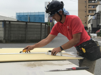 愛甲郡愛川町中津　雨漏りからの軒天補修