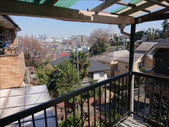 高台にあるお住まいでいい景色です