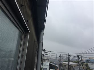 詰まっていない雨樋