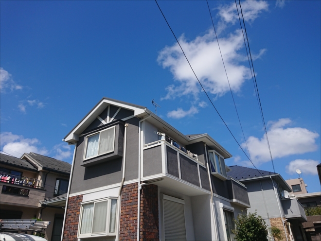 築18年で一度塗装工事をされているお住まい