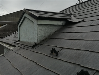 鳩小屋ありの屋根