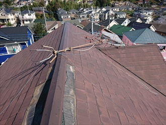 藤沢市で屋根葺き替え　施工前