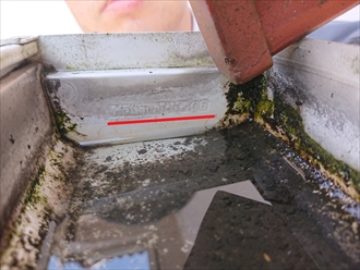 藤沢市西富にて部分的に外壁や基礎に傷みが発生、原因は雨樋の破損でした