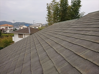 大和市で屋根カバー工法　施工前