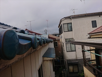 残った雨樋も飛散する可能性有