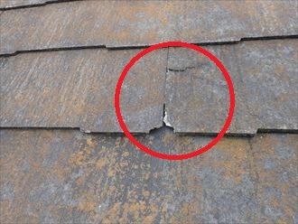 屋根材表面の劣化