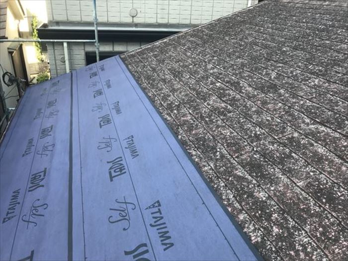 スレート屋根での屋根カバー工法