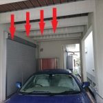 車の上に雨水が垂れるのを防ぐ