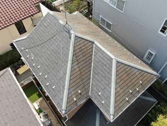 横須賀市公郷町で訪問業者に指摘されたスレート屋根