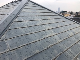 施工前のスレート屋根