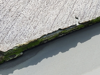 海老名市大谷北にて全体に劣化症状がみられる屋根を調査　塗装が出来ない屋根でした