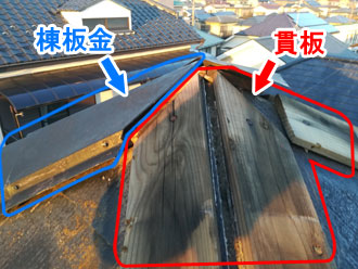 川崎市多摩区登戸にて屋根の部品が落ちてきた！？「棟板金交換工事」なら元通りに直すことができます！