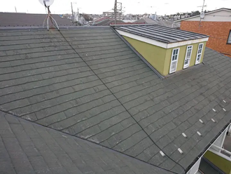 屋根に設置されたドーマー