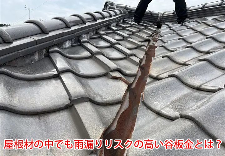 屋根材の中でも雨漏りリスクの高い谷板金とは？