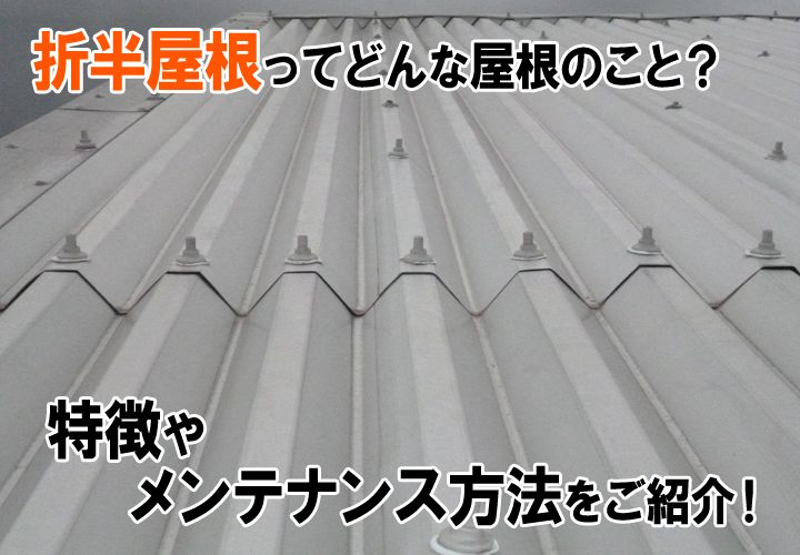 折半(折板)屋根ってどんな屋根？その特徴やメンテナンス方法をご紹介します！