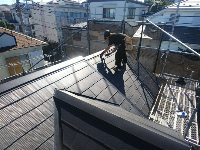 棟板金の撤去