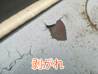 剥がれ