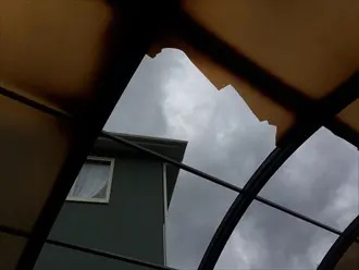 カーポート屋根の破損