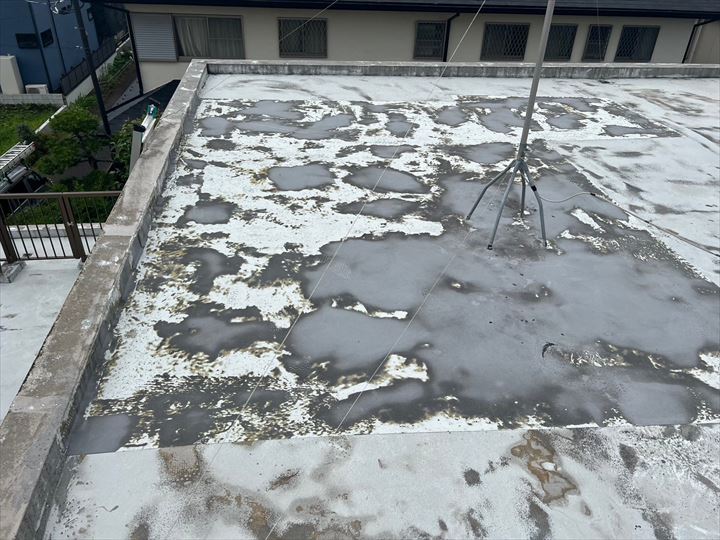劣化いた陸屋根