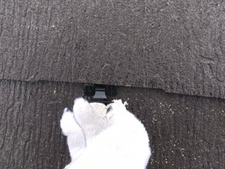 タスペーサーを用いた縁切りの様子
