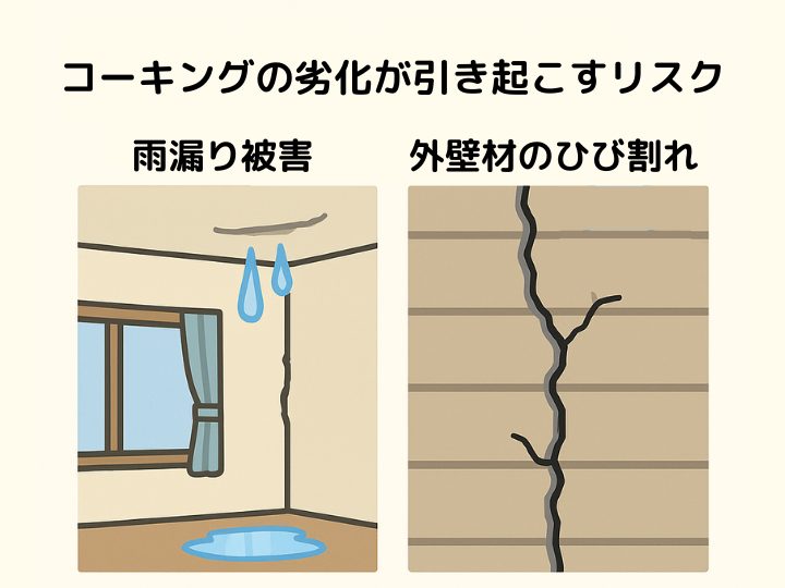 コーキングの劣化が引き起こすリスク