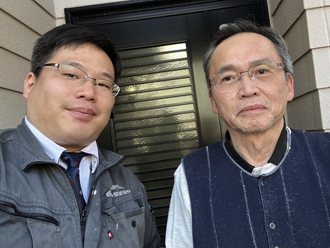 工事前お客様の顔写真