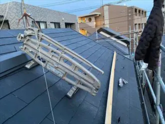 天窓が撤去された屋根