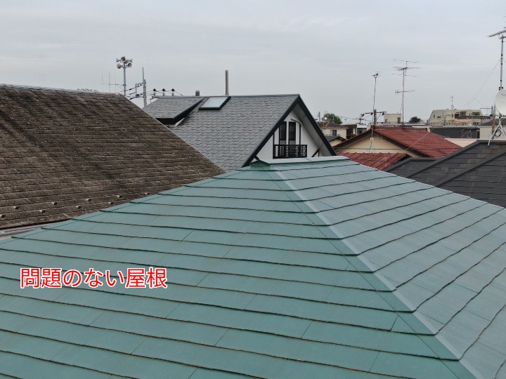 棟板金の様子