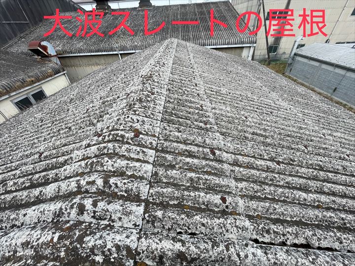 大波スレートの屋根